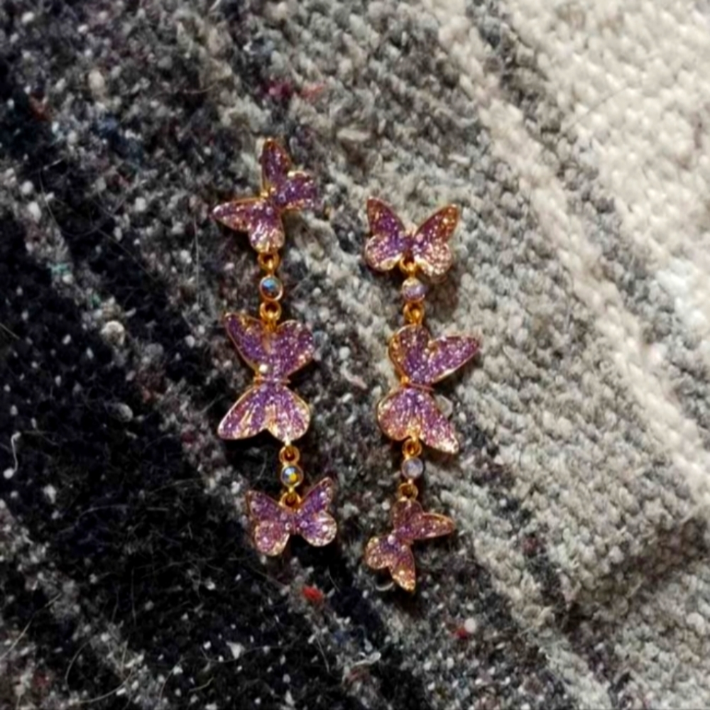 Glitter Butterfly 🦋🦋🦋 Earrings